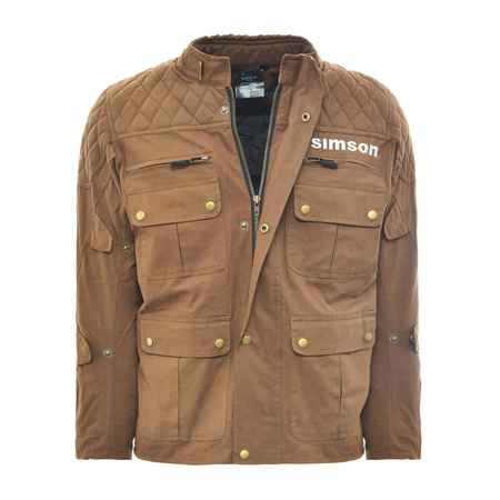 Motorcycle Jacket for SIMSON in Brown, Size L – Functional Outdoor Jacket