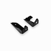 Pair Footrest Brackets L+R for Simson SR50/SR80 - Black Powder-coated