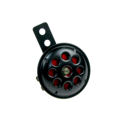 12V Horn Ø70 for Simson S51/S70/SR50, Herkules/Kreidler/Zündapp - Black/Red