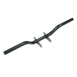 Footrest bracket/support tube for Simson S50/S51/S53/S70 - Black, New