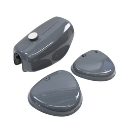 Set Tank + Seitendeckel versiegelt 1.Wahl für Simson S51 S70 - Grau RAL 7011