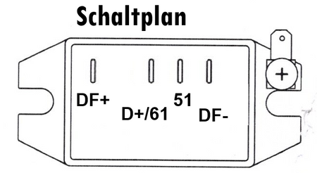 Laderegler Regler elektronisch elektronik 6V für MZ ETZ (MZ TS AWO)