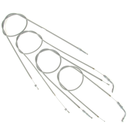 Bowden cable set, Bowden cables suitable for Simson SR1 (4 pieces) - gray
