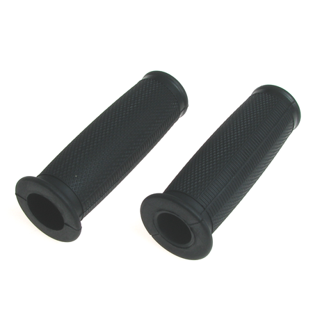 Pair of rubber grips 22 mm convex shape for IFA MZ RT125 BK350 ES175 250 - black