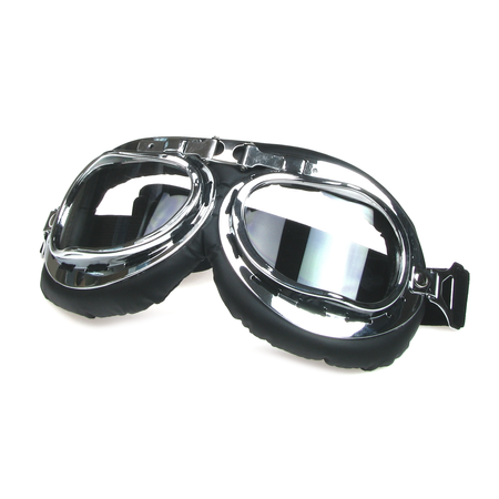 Motorcycle goggles 104 clear glass aviator goggles for e.g. MZ ES TS BK RT ETZ Simson NSU