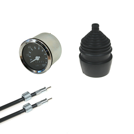 Speedometer (100 km / h) + rubber cover + speedometer cable suitable for Simson S50 S51 S70