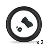 2x Tire, Tube & Rim Tape 2.25x16 for Moped Puch Zündapp Hercules Kreidler