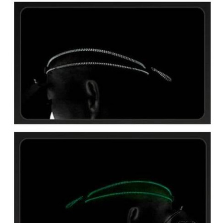 Head torch LED head torch (with red warning light) 18000 lumens USB rechargeable