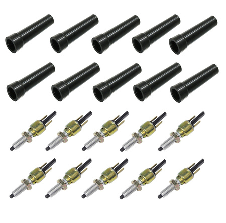 10x Front Brake Light Switch with Rubber Cap for Simson S51 S70 S83 SR50