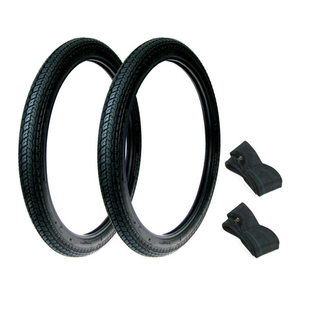 2x AWINA 2.25x19 F-853 Motorcycle Tires + 2 Inner Tubes for Simson SR2