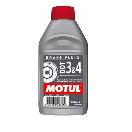 Motul Brake Fluid DOT3/DOT4 500ml – for Motorcycle, Car, Moped