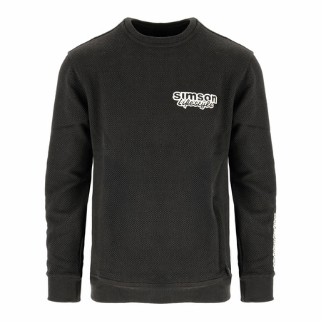 SIMSON Lifestyle Pullover Black XXXL - Motorcycle Biker Sweater