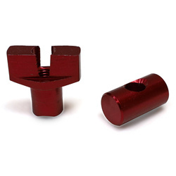 Bremszug Einsteller Set M6 Aluminium für Simson S51 SR4 KR51 Schwalbe SR50 - rot