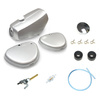 Fuel Tank Set w/ Cap & Fuel Tap for Simson S50/S51/S70 - Silver