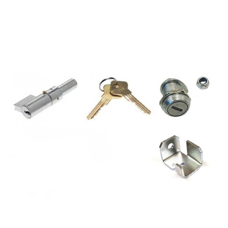 Lock Set (Side Cover, Hook, Handlebar) +2 Keys for Simson S51 from 1988
