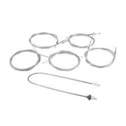 Bowden Cable Kit + Speedo Cable w/ Rubber for IWL Berlin/Wiesel - Grey