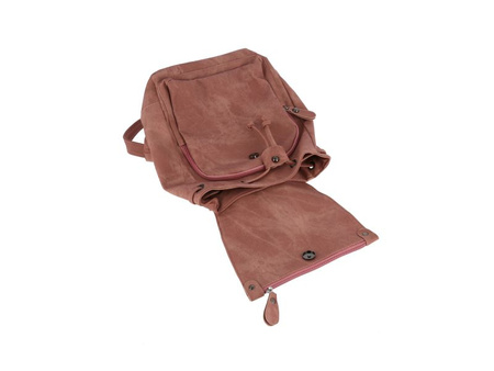 Rucksack SIMSON für Fans – Rosa PU-Leder, Praktische Fächer