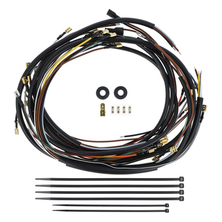 Wiring harness set for Simson KR51/2 Schwalbe – Original color coding, with diagram