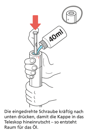 Ramiona przedniego widelca z tłumieniem hydraulicznym Simson S50 S51 S53 S70 S83 - czerwone