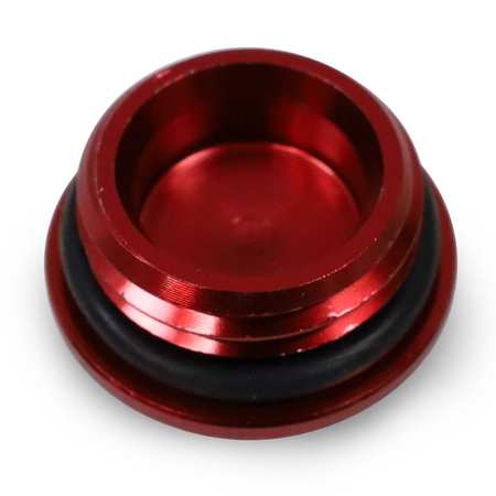 Red aluminum sealing plug with O-ring for Simson S51 SR50 KR51