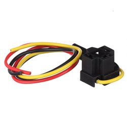 H4 P43t Headlight Socket Connector with Crimp Contacts - Motorcycle