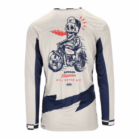 T-shirt with design: SIMSON Racing, color: white, size: L