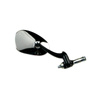 Chrome Right Kidney-Shaped Plug Mirror for Simson SR2, MZ RT/ES/TS250 BK