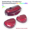 Powder-coated Fuel Tank Set for Simson S51 — RAL Metallic (Candy)