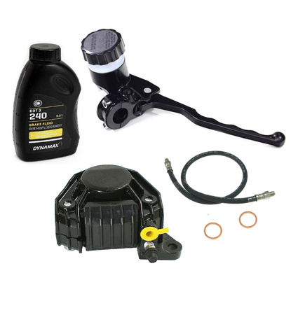 Set master cylinder brake pump + brake caliper + brake fluid for MZ ETZ