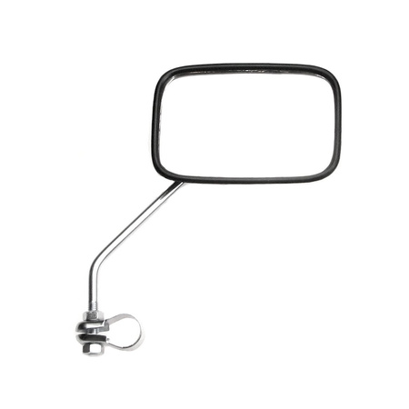 Universal M8 Mirror, Square Clamp (R/L), Short for Moped/Mofa