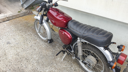 Powder-Coated Service Tank Set for Simson S53 — RAL Metallic Candy