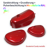Powder-coated fuel tank set for Simson S50/S51 dark red metallic (Candy)