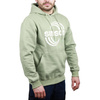 SIMSON Cross Motocross Hoodie, Sage, Kangaroo Pocket, Size S