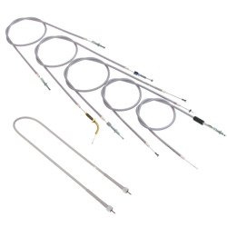 Bowden Cable Kit + Speedometer Cable M10xM10 for Miele K52 (6pc) - Gray