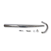 Chrome straight exhaust system for MZ ES 175/2, 250/2 Trophy & ETS 250