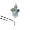 NKJ 123-4 Carburetor + Black Throttle Cable for Simson SR2/SR2E