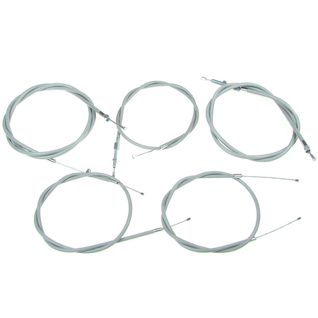 Bowden cable kit NSU MAX Standard (5-piece) Grey - throttle & clutch