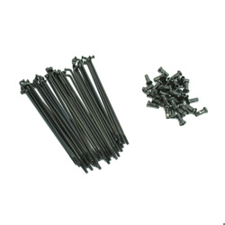 Reinforced Spokes for Simson S50/S51/KR51 - Black Stainless Steel