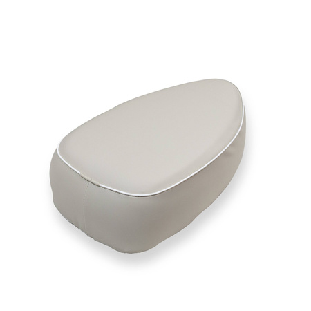 Short single moped seat for Simson SR4-1 Spatz, light grey