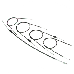 Bowden Cable Kit (5pc) for MZ ES125/ES150 - Black