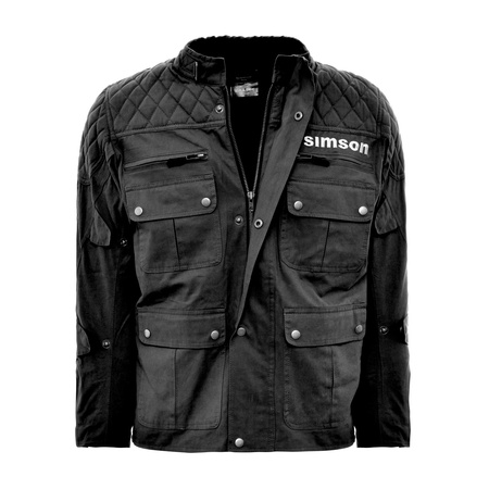 SIMSON Motorcycle Jacket Black XXXL - Protective Riding Gear
