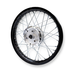 Aluminum Spoked Wheel 1.60x16 for Simson S51/KR51/SR4 - Black - B-grade