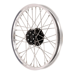 16" Black Alloy Spoked Wheel for Simson S53/S83 (Disc Brake)