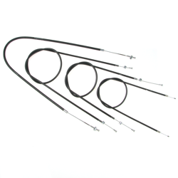 Bowden cable kit for MZ RT125/3 (4-piece) – complete black