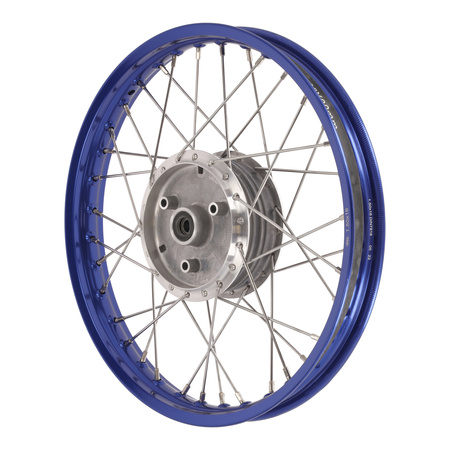 Speichenrad 1,5 x 16" für Simson KR51, S50, S51 – Blau eloxiert