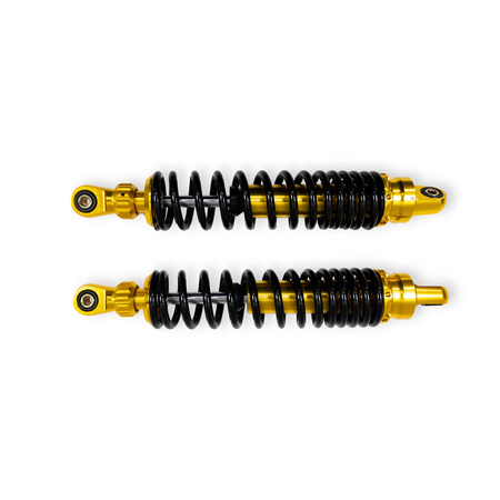 Pair of struts shock absorbers suitable for Simson S51 S50 S70 Enduro - chrome 360 mm