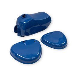 Tank Set + 2x Seitendeckel für Simson S53 auch S50 S51 - dunkel blau