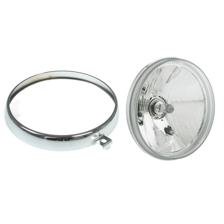 Clear H4 Headlamp Insert & Trim Ring for MZ ETZ 125/150/250/251/301