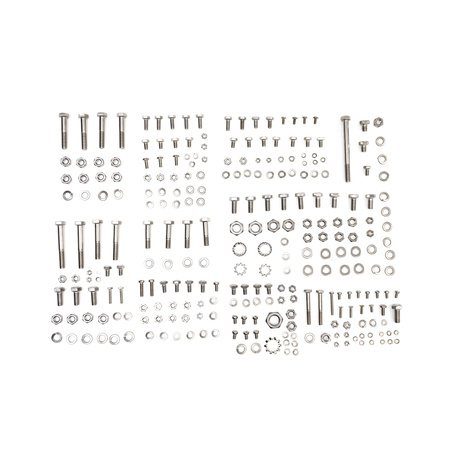 Stainless Steel 251 pcs Hex Bolt Set for Jawa 175 Type 356