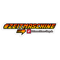 Sticker "# TIME MACHINE" - (Back to the future motif) - 99x26 mm